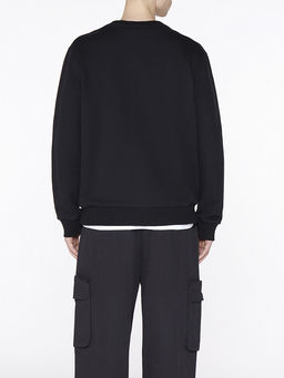 Базовый чёрный свитшот с принтом - 0not1 фото 4