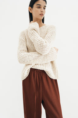 Pantal?n texturizado con cord?n de ajuste - H&m фото 9