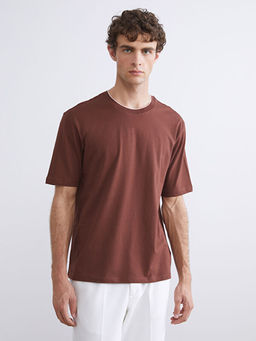 Bisiklet Yaka Penye Erkek Ti??rt