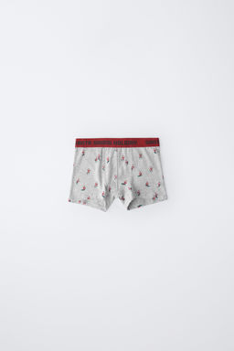 AGES 6-14 / PACK OF THREE SANTA AND SNOWMAN BOXERS - Zara фото 3