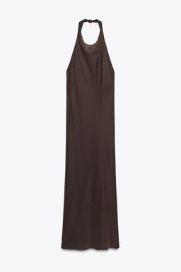 FLOWING HALTER DRESS - Zara фото 6