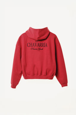 SUDADERA RELAXED FIT CAPUCHA WILLY CHAVARRIA X ZARA / Rojo фото 5