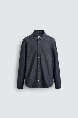 RELAXED FIT DENIM SHIRT - Zara фото 8