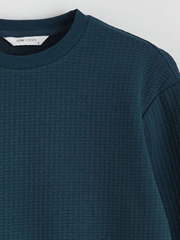 Bisiklet Yaka Erkek Sweatshirt