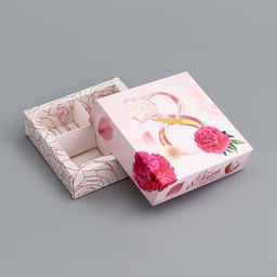 Цена за 3 шт. Коробка для конфет 4 шт. без окна С 8 марта, 12.6?12.6?3.5 см - UPAK LAND фото 4