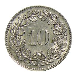 10 раппенов 1924 года Швейцария