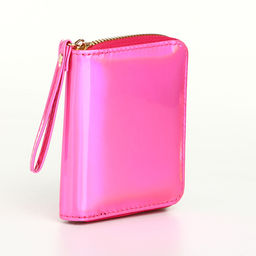 Кошелёк на молнии «Глянец», розовый