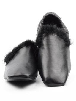 03-N18120S-2 BLACK Полуботинки женские (натуральная кожа)