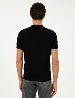 Siyah Slim Fit Kazak - Cacharel фото 5