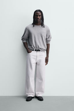 PANTAL?N BARREL FIT / Blanco