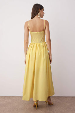 TRENDYOLMILLA Siyah A-Kesim Poplin Dokuma Midi S?k Elbise TPRSS24EL00294 фото 17