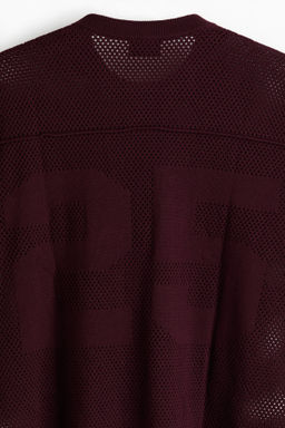 Camiseta boxy en punto calado Relaxed Fit - H&m фото 3