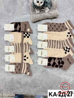 Женские высокие носки из хлопка