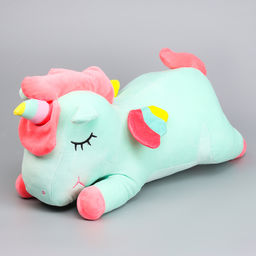 Мягкая игрушка Единорог с пледом, 50 см, цвет зелёный - Simaland фото 2