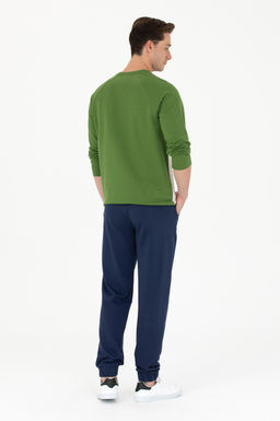 Штаны спортивные U. S. Polo Assn темно-синие из хлопка - U.s. polo assn фото 10
