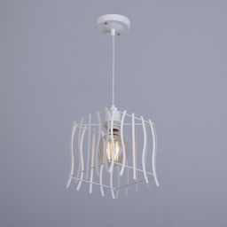 Светильник подвесной BayerLux «Оскол», ледяной белый, 1×40 Вт E27