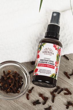 Защитный спрей от комаров и мошек Гвоздика и эвкалипт 50 мл - Siberina фото 4