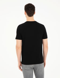 Siyah Slim Fit Ti__rt