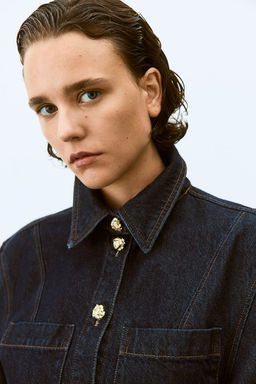 Camisa denim con cintura entallada - H&m фото 2