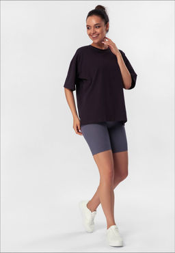 TEKSA Шорты женские высокая талия WHS 001 graphite - Conte elegant фото 60