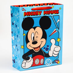 Пакет подарочный, 31 х 40 х 11,5 см Mickey Mouse, Микки Маус