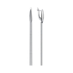 Серьги из серебра без вставки, Л-26349