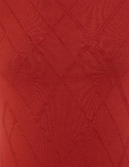 Kiremit Slim Fit Bisiklet Yaka Triko Kazak