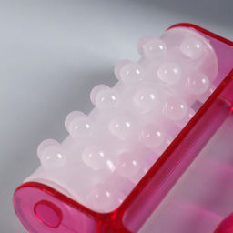 Массажёр антицеллюлитный, 9 × 8 × 3 см, цвет белый/розовый