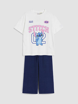 Stitch Bask?l? K?z ?ocuk Tak?m