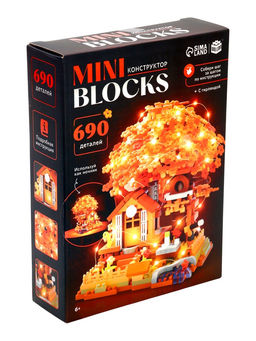 UNICON Конструткор "MiniBlocks, Осеннее дерево", 690 деталей