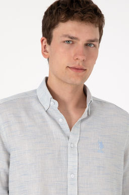 Erkek A__k Mavi Uzun Kollu G_mlek Sepette S_rpriz _ndirim - U.s. polo assn фото 2