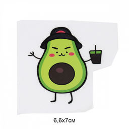 Термотрансфер арт.TBY.1265 Авокадо 6,6х7см, уп.2шт