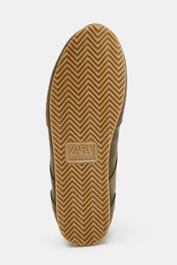 CONTRAST SPLIT SUEDE SPORTS SHOES - Zara фото 5