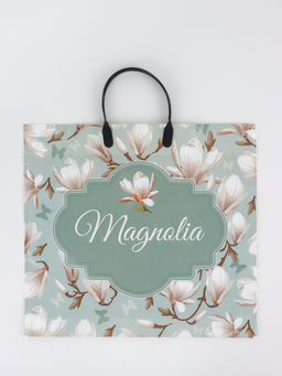 Цена за 10 шт. Пакет «Магнолия», полиэтиленовый с пластиковой ручкой, 38×34 + 3 см, 90 мкм