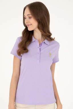 Женская сиреневая базовая футболка Неожиданная скидка в корзине - U.s. polo assn фото 3