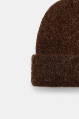 GORRO BEANIE PUNTO VUELTA / Marr?n - Zara фото 3