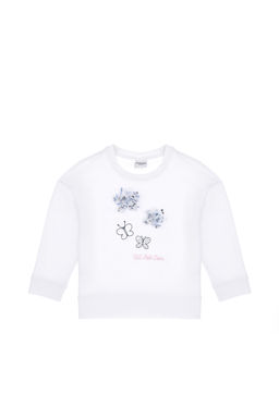 Белый свитшот для девочки Неожиданная скидка в корзине - U.s. polo assn фото 2