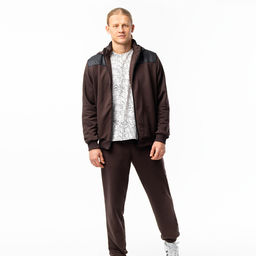 RODOS Спортивный костюм мужской М-287 Кофейный