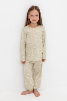 К 1561/фисташковый мусс,колокольчики пижама дет