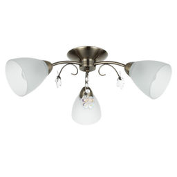 Люстра «Оливия» 3×40 Вт E27 бронза 45×43×20 см