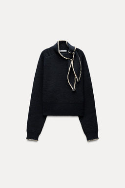 KNIT BOW SWEATER VEST - Zara фото 4