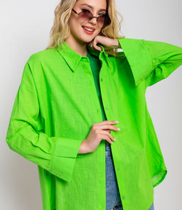 Рубашка #ОБШ1458, салатовый - Dommod фото 6