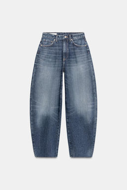 TRF HIGH-WAIST BARREL JEANS - Zara фото 11