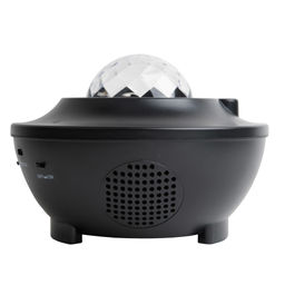 ULI-Q333 6W/RGBW BLACK Светодиодный светильник-проектор с Bluetooth. Проекция "Звездное небо". Встроенный MP3 проигрыватель, 2 колонки, USB разъем. Пульт ДУ (в/к). Черный. ТМ Volpe