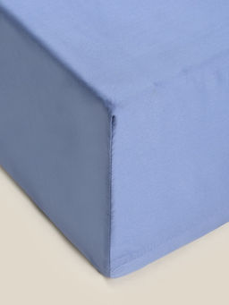 Простыня на резинке 2-спальная SL Home, 160200+30 см, синяя, перкаль - Sima-land home фото 6