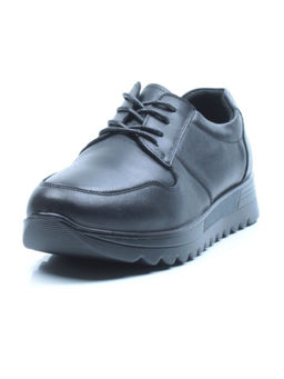 03-5307 BLACK Полуботинки женские (натуральная кожа)