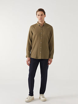 Slim Fit Uzun Kollu Arm?rl? Erkek G?mlek