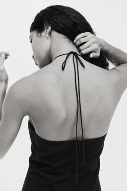 Vestido halter con aplicaci?n - H&m фото 4