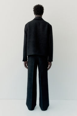 Pantalon texturizado en mezcla de lana - H&m фото 2