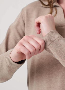 CLE Джемпер жен. 354479вн меланж бежевый - Clever wear фото 4